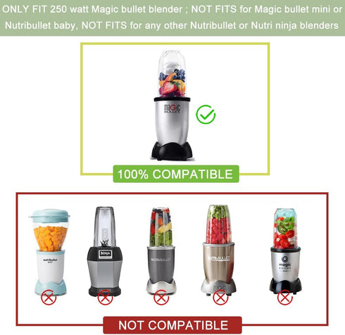 2 PCS 16OZ Replacement Cups for Magic Bullet Blender Jar, Compatible with 250W MB1001 Series Juicer Mixer
