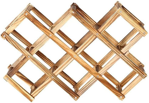 Freestanding Stackable Wine Rack Organizer, Foldable Design for Countertop and Cabinets, Scratch-resistant Protector