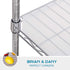 BRIAN & DANY Wire Shelf Liner 14" X 30", Heavy Duty Waterproof Protector Mats, Set of 5, Transparent