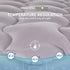 SLEEP ZONE Cooling Mattress Topper King Size, Quilted Fitted Cover, Soft Fluffy Down Alternative, Deep Pocket Grey