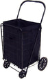 Folding Shopping CART Liner Insert with Cover in Black (Liner Only).