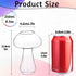 SuproBarware Wine Glasses, Creative Mushroom Shaped Cocktail Glass Cup Set of 2, 250ml/8.5oz