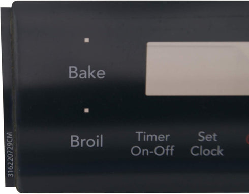 Supplying Demand 316220729 Range Black 7 Button Clock Overlay Replacement