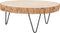 Creative Co-Op Large Paulownia Wood Pedestal with Metal Legs