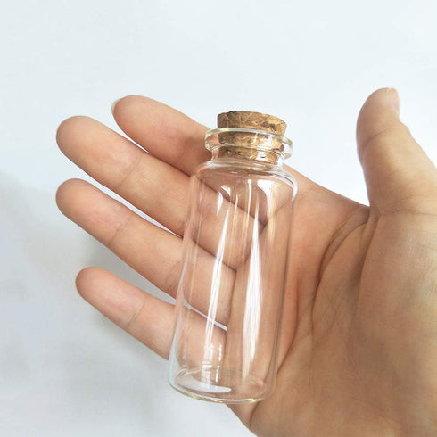 10pcs 30ml Cork Stopper Glass Bottle Vials with Cork Wedding Favor 30x70mm