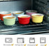 Ramekins 6oz Oven Safe, Creme Brulee and Souffle Dishes, Porcelain Baking Bowls, Set of 6, Pink