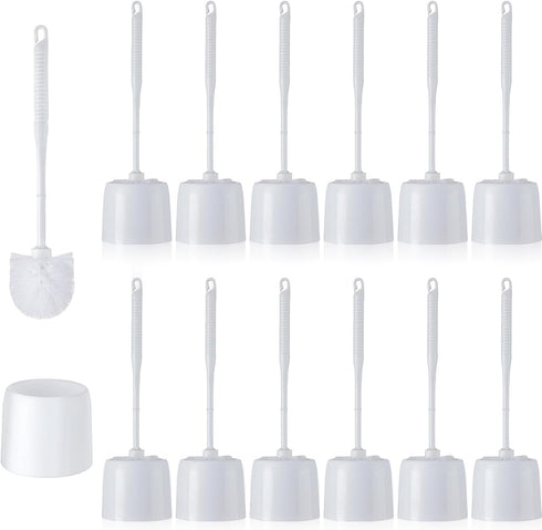 Roshtia 12 Sets Toilet Brush and Holder Set for Bathroom Toilet Bowl