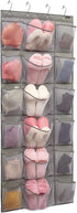Over The Door Hanging Shoe Rack Organizer - 18 Pockets with 6 Extra Large Mesh Pockets for Shoe Holder Storage