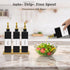 Gelury Set 16.9oz, 16.9oz, Set 3) Olive Oil Dispenser Bottle for Kitchen with Bamboo Tray- Glass Oil and Vinegar
