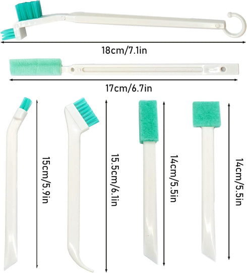 8Pcs LIOUCBD Small Cleaning Brush Set, Scrub Brushes for Household Use, Crevice Cleaning Tool for Gaps, Corners, and
