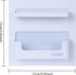 Bedside Shelf Organizer, Adhesive Wall Mounted Holder for Phone, Glasses, Remote Control - White, Good for Home,