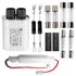 Home Microwave Oven Repair Parts Kits, HV Capacitor, Diode, Slow Blow Fuses for Replacement