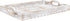 16 11 Inches MyGift Shabby Chic Whitewashed Wood Breakfast Serving Tray with Cutout Handles with Slatted Design