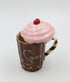 Life Is Sweet Mug with Pink Lid, 5-3/4-Inch
