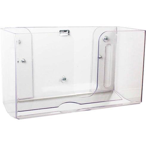 TrippNT 51912 Shatterproof Dual Dispensing Paper Towel Holder, Clear, PETG, 10 7/8