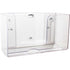 TrippNT 51912 Shatterproof Dual Dispensing Paper Towel Holder, Clear, PETG, 10 7/8