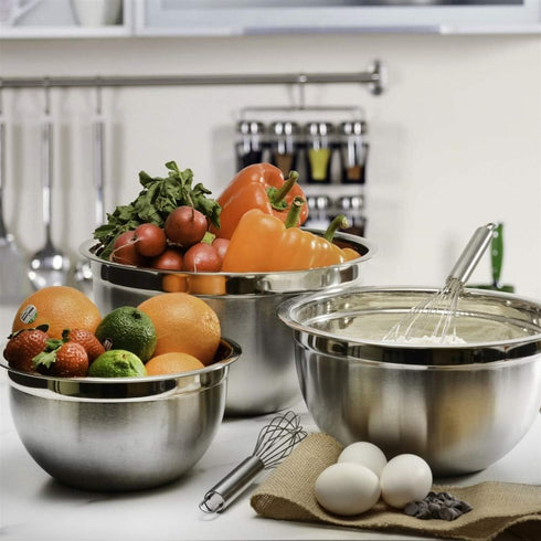 YBM Home Deep Professional Quality Stainless Steel Mixing Bowl for Serving, Mixing, Cooking, Baking