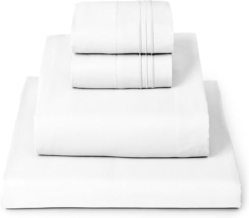 Mellanni Queen Sheets Set - 4 PC Iconic Collection Bedding - Hotel