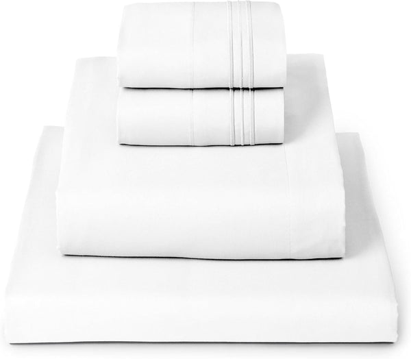 Mellanni Queen Sheets Set - 4 PC Iconic Collection Bedding - Hotel