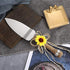 TANG SONG Rustic Wedding Cake Knife and Serving Set, Sunflower Burlap Lace, Set of 2