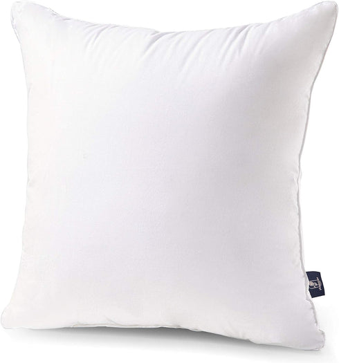 Phantoscope 18x18 Pillow Insert - Throw Pillow Insert with 100% Cotton Cover, 18 Inch Square Microfiber Pillow Sham