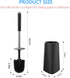 SetSail 3 Packs Toilet Brush, Compact Size Toilet Bowl Brush and Holder Toilet Brushes for Bathroom with Stainless