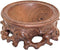 GOLDY&WENDY Oriental Asian Rosewood Crystal Decorative Ball Display Stand Pedestal Stands