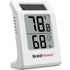 BaldrTherm 2.2'' Digital Thermometer and Hygrometer Meter, Solar-Powered Indoor Temperature Sensor Humidity