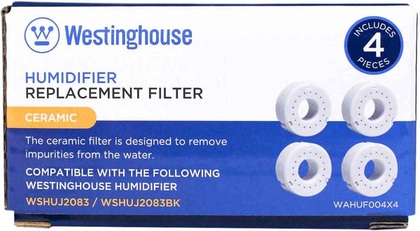 Westinghouse 4 Pack Ceramic Ball Filter for Humidifiers - Honeycomb Filtration System for Clean Air Replacement