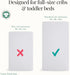 1 Evolur Piece Rock Grey Full Crib Solid Fitted Sheet, Fitted Crib Sheet for Standard Crib and Toddler Mattress, Soft