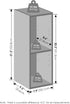 2-Tier Closet Closet Closet 8-Inch Furinno Reed Organizers and Storage, Organizer, Open Shelf Storage, for Wardrobe