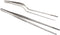 O'Creme Culinary Stainless Steel Tweezer Tongs Set of 2 - 10 Inch Straight & 8 Inch Offset (Silver)
