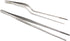 O'Creme Culinary Stainless Steel Tweezer Tongs Set of 2 - 10 Inch Straight & 8 Inch Offset (Silver)