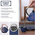 Set 4 Japanese Style Cast Iron Teapot with Tea Cups Iron Tea Kettle with Infuser Hemp Rope Trivet Asian Gift for Adults