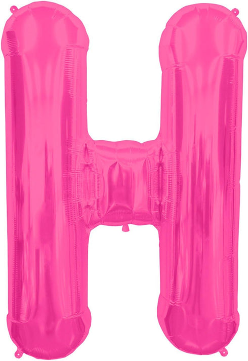 Northstar Balloons Magenta Letter H Helium Foil Balloon - 34 inch