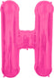 Northstar Balloons Magenta Letter H Helium Foil Balloon - 34 inch