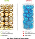 walsport Christmas Balls Ornaments for Xmas Tree, 36ct Plastic Shatterproof Baubles for Christmas Party Decoration