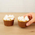 Restaurantware Panificio Baking Cups - 50 Greaseproof Foil Cups, Oven-Ready Brown Muffin Liners
