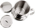 Vietnamese Coffee Drip Filter, Stainless Steel Pour Over Coffee Dripper, Portable Infuser for Camping (Silver)