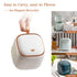 Mini Countertop Trash Can with 5 Rolls of Trash Bags, 0.5 Gallon Wastebasket with Press Type Lid for Bathroom, Coffee