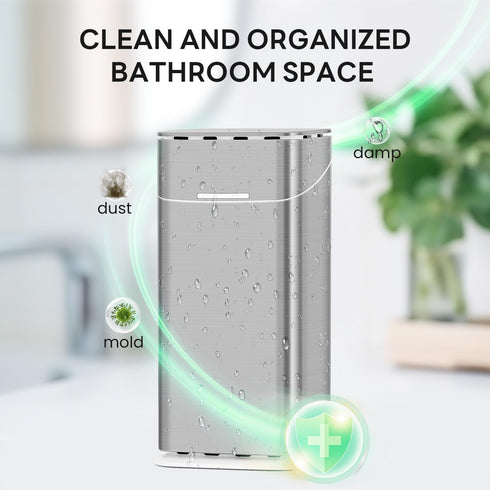 9 inches, 5 GFWARE Toothbrush Holders with Cover - Electric Toothbrush Length Less Than Slots Tooth Brush Holder