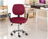 TOPINCN Office Computer Chair Covers, 2 Piece Split Stretchable Slipcover Protector for Rotating Swivel Chair, Red