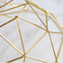 Geometric Metal Wire Fruit Bowl, Iron Arts Storage Basket for Kitchen Counter (Gold)