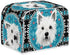 4 Slice Toaster Cover, West Highland White Terrier Design, Blue Mandala Universal Fit Wide Slot Bread Maker Cover