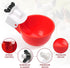 tibaebe 8 Pack Chicken Waterer Cups, Red Automatics Chicken Waterer, Professional Poultry Cups Suitable for Chicks
