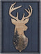 NIKKY HOME Cabin Wall Decor, Decorative Deer Wood Framed Forest Mountain Woodland