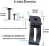 LED Light Bar Slide Mounting Bracket - 2PCS Universal Adjustable Side Bracket Kit for Light Bar Work Lights