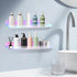 4 Pack 15" Dezzer Acrylic Shelves for Wall, Acrylic Floating Shelves for Bathroom Bedroom, Invisible Bookshelf Wall