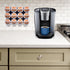 Adhesive Wall Mounted 12 Slot Coffee Pod Holder - Space Saving Organizer Rack Compatible with K Cups for Kitchen