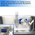 HULISEN 3-in-1 Sponge Holder for Kitchen Sink - Stainless Steel Caddy for Soap, Dish Brush Holder, No Drill, Rustproof,